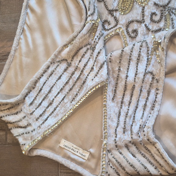 XS-M SPELL Spell & the Gypsy Collective Elsa Sequin Mini Dress in Eggnog - Picture 13 of 16